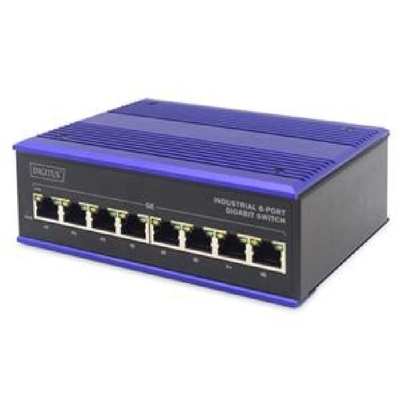 DIGITUS Professional Industrial 8-Port Gigabit Switch DN651119