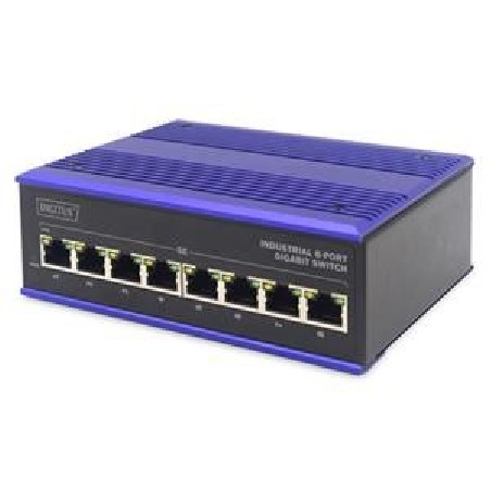 DIGITUS Professional Industrial 8-Port Gigabit Switch DN651119