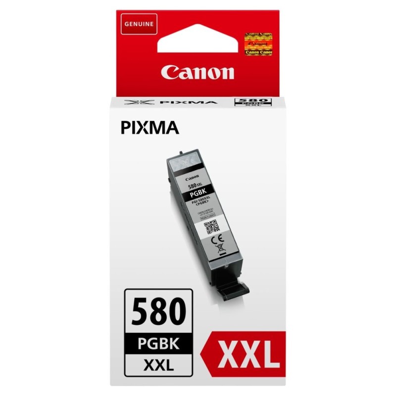 Canon CARTRIDGE PGI-580XXL pigmentová černá pro PIXMA TS615x, TS625x, TS635x, TR7550, TS815x (600 str.)
