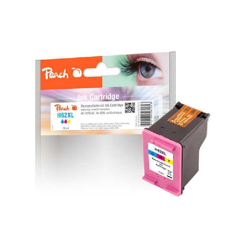 PEACH kompatibilní cartridge HP C2P07AE, No 62XL, color