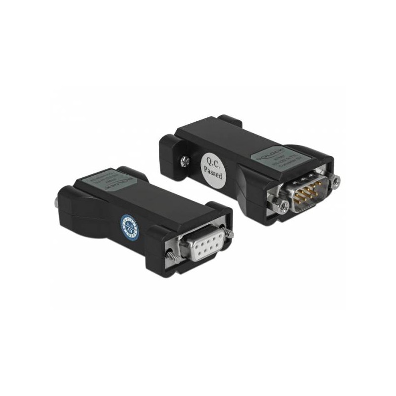 Delock Konvertor z 1 x sériového rozhraní RS-232 DB9 samice na 1 x sériové rozhraní TTL / CMOS 5 V DB9 samec s ochranou