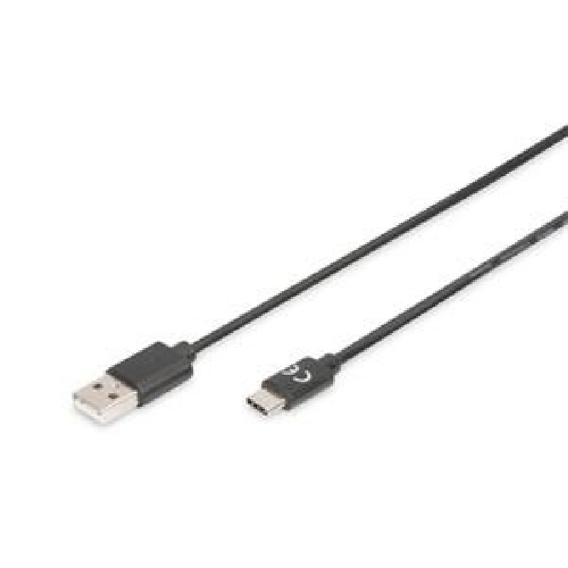 Digitus Připojovací kabel USB C na A 1,8 m, 3A, 480 MB, verze 2.0
