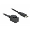 Delock Keystone modul USB 3.0 C samice USB 3.0 C samec s kabelem