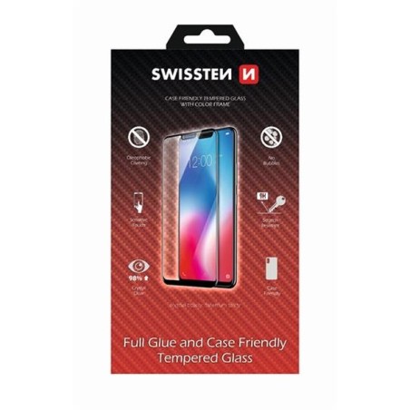 Swissten ochranné Sklo Case Friendly Xiaomi Redmi Note 7 černé