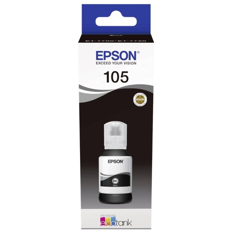 EPSON ink čer 105 EcoTank Black ink bottle, FOTO 1900 stran