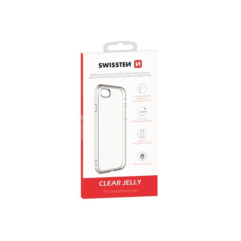 Swissten Pouzdro Clear JELLY Apple iPhone 7 Plus/8 Plus transparentní