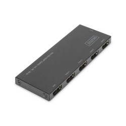 Digitus Ultra tenký HDMI Rozbočovač, 1x4, 4K / 60Hz HDR, HDCP 2.2, 18 Gbps, Micro USB napájeno