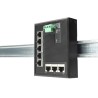 Digitus Průmyslový 8portový plochý přepínač 5 portů, DIN lišta, prodloužená rozsah teploty