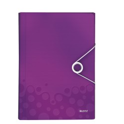 LEITZ Aktovka s přihrádkami WOW, PP, purpurová