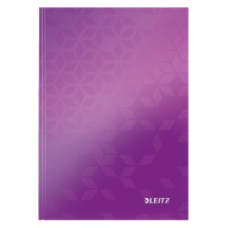 LEITZ Zápisník WOW, A5, linka, purpurová