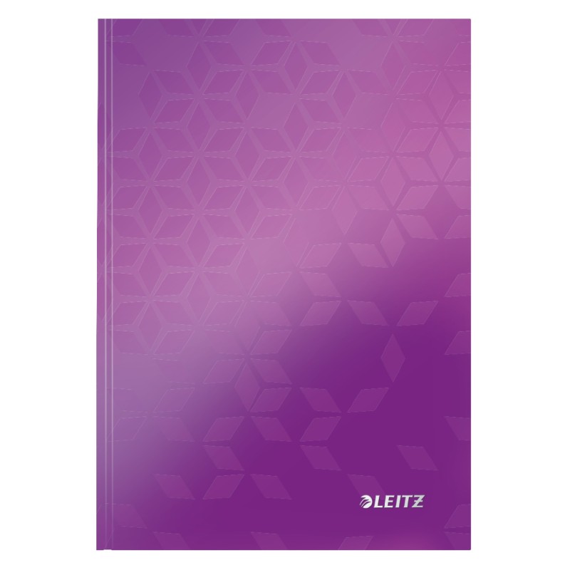 LEITZ Zápisník WOW, A5, linka, purpurová