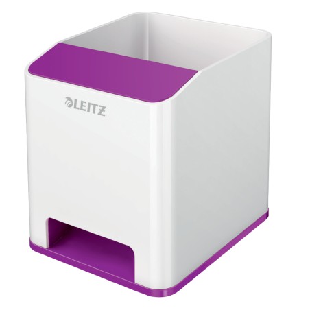LEITZ Stojánek na tužky WOW hudební, bílá/fialová