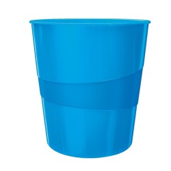 LEITZ Odpadkový koš WOW, metalická modrá