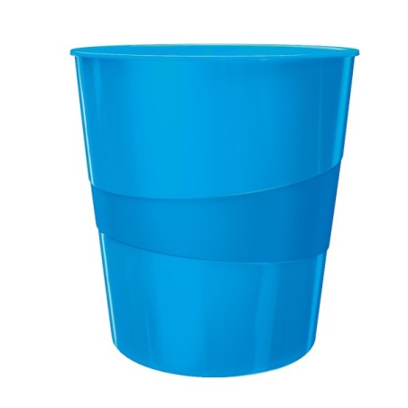 LEITZ Odpadkový koš WOW, metalická modrá
