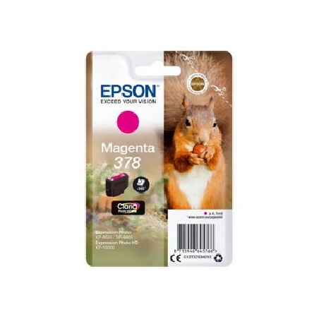 Epson Singlepack Magenta 378 Claria Photo HD Ink
