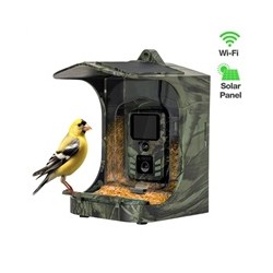 EVOLVEO StrongVision BirdFeeder, Chytré krmítko pro ptáky s kamerou a solárním panelem