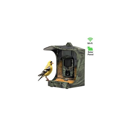 EVOLVEO StrongVision BirdFeeder, Chytré krmítko pro ptáky s kamerou a solárním panelem