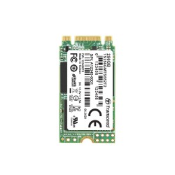 TRANSCEND MTS552T2 256GB Industrial 3K P/E SSD disk M.2, 2242 SATA III 6Gb/s (3D TLC), 560MB/s R, 410MB/s W