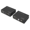 Digitus KVM Extender USB, 1 místní + 1 vzdálený uživatel do 200M (CAT5, UTP), rozlišení 1920X1080 při 60 Hz