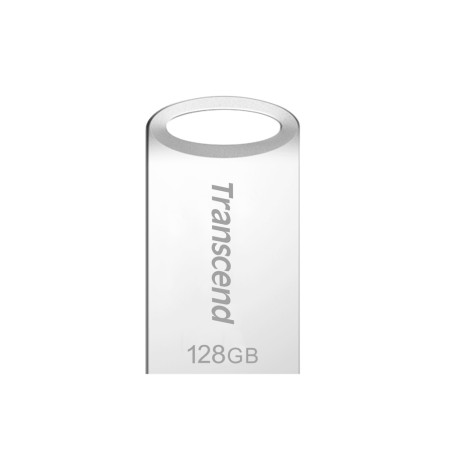 Transcend 128GB JetFlash 710S, USB 3.1 Gen 1 flash disk, malé rozměry, stříbrný kov