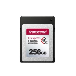 Transcend 256GB CFexpress 820 NVMe PCIe Gen3 x2 (Type B) paměťová karta, 1700MB/s R, 1300MB/s W