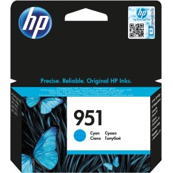HP 951 Cyan Original Ink Cart, CN050AE (700 pages)