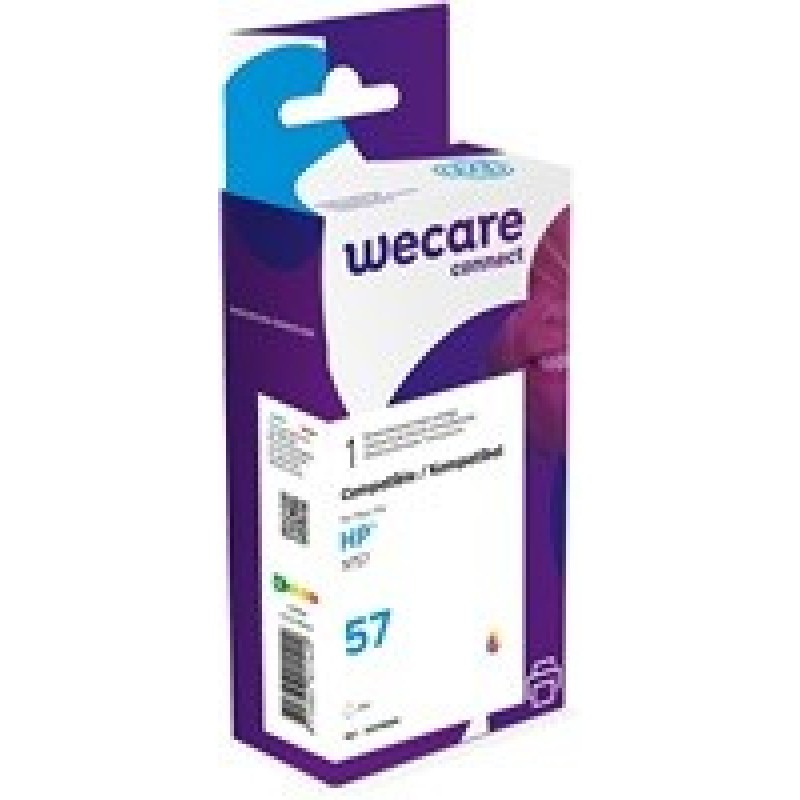 WECARE ARMOR cartridge pro HP Deskjet 450ci, 450cbi, 5150, 5550, 5652, 2175, 2510 ph (C6657A), 3 colors, 21ml, 550str