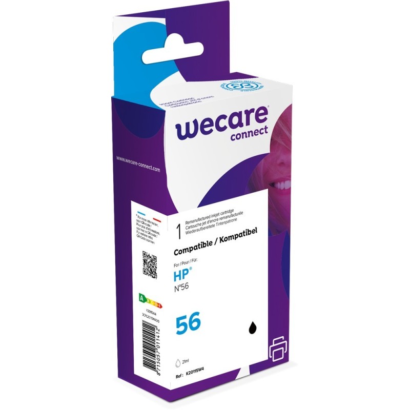 WECARE ARMOR cartridge pro HP DJ 5150/5652/OJ4110 černá (C6656A) 21 ml, 550 str