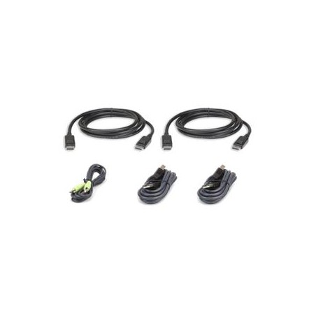ATEN 3M USB DisplayPort Dual Display Secure KVM Cable Kit