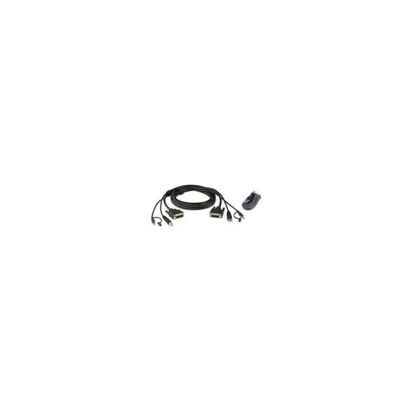 ATEN 3M USB DVI-D Dual Link Secure KVM Cable Kit