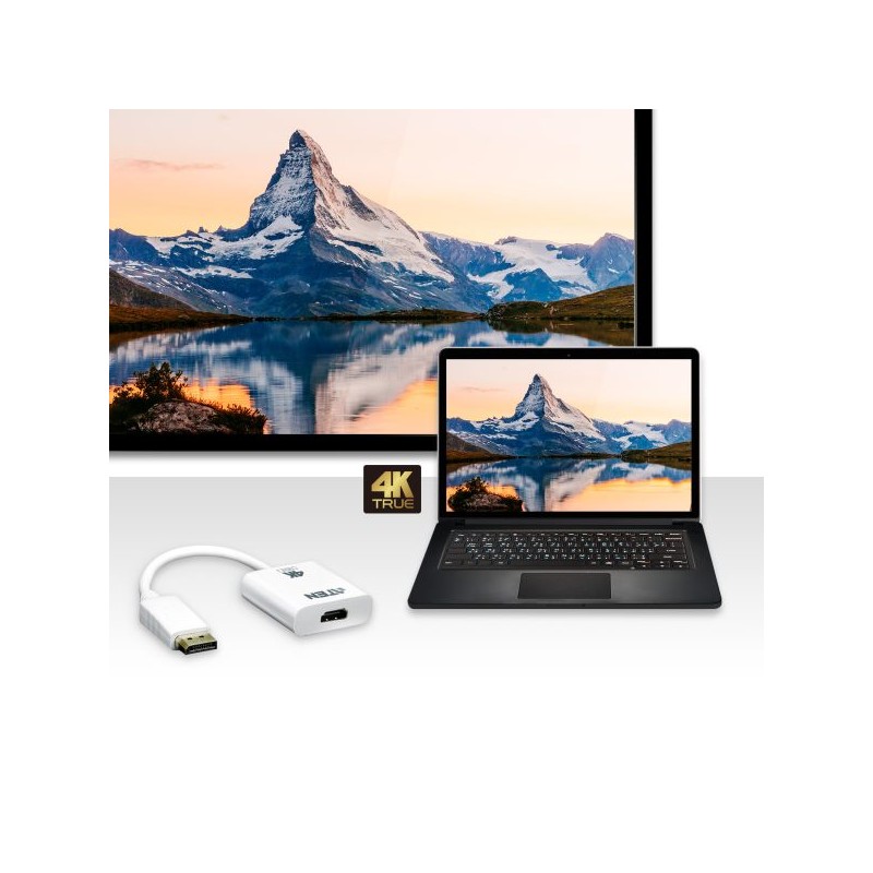 ATEN True 4K DisplayPort to HDMI Active Adapter
