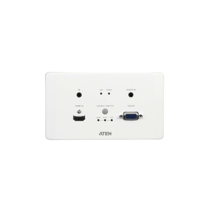 Aten HDMI & VGA HDBaseT Transmitter with EU Wall Plate / PoH (4K@100m) (HDBaseT Class A)