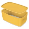 LEITZ Úložný box s víkem MyBox Cosy, velikost S, teplá žlutá 52634019