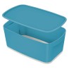 LEITZ Úložný box s víkem MyBox Cosy, velikost S, klidná modrá 52634061