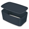 LEITZ Úložný box s víkem MyBox Cosy, velikost S, sametová šedá 52630089