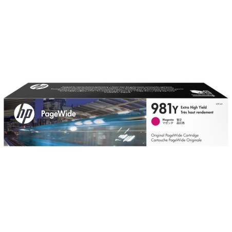 HP 981Y - purpurová inkoustová kazeta, L0R14A