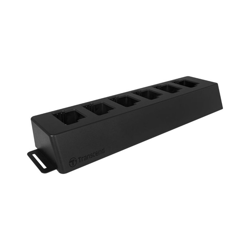 Transcend dokovací stanice pro osobní kamery DrivePro Body 20/52, 6 portů, USB 3.0, černá