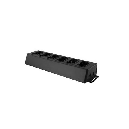 Transcend TS-DPD6N dokovací stanice pro osobní kameru DrivePro Body 30/60, 6 portů, USB 3.0, 1x LAN, 1x WAN, černá