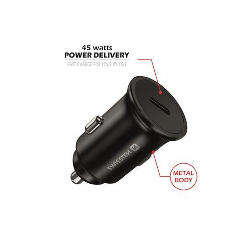 Swissten CL adaptér PD3.0 45W černý