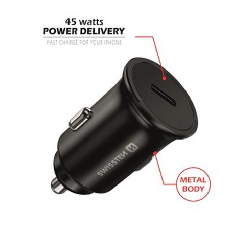 Swissten CL adaptér PD3.0 45W černý