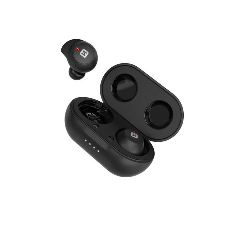 Swissten Bluetooth TWS sluchátka Stonebuds černá