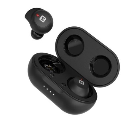 Swissten Bluetooth TWS sluchátka Stonebuds černá