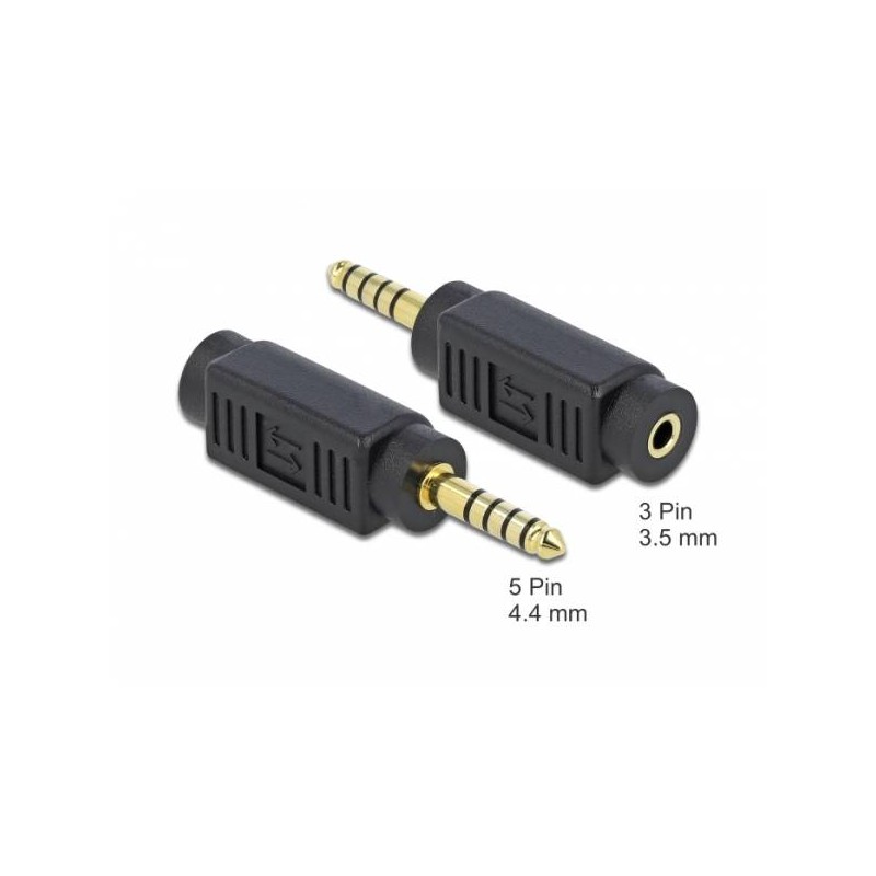 Delock Adaptér Stereo jack samec 4.4 mm 5 pin na Stereo jack samice 3.5 mm 3 pin
