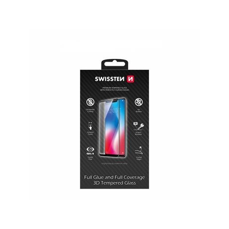 SWISSTEN OCHRANNÉ SKLO ULTRA DURABLE 3D GALAXY A02s CERNÉ
