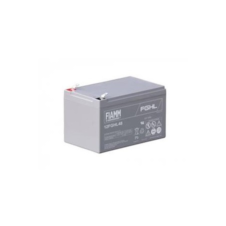 Fukawa Fiamm 12FGHL48 olověný akumulátor 12V 12Ah faston F2-6,3mm životnost 10let