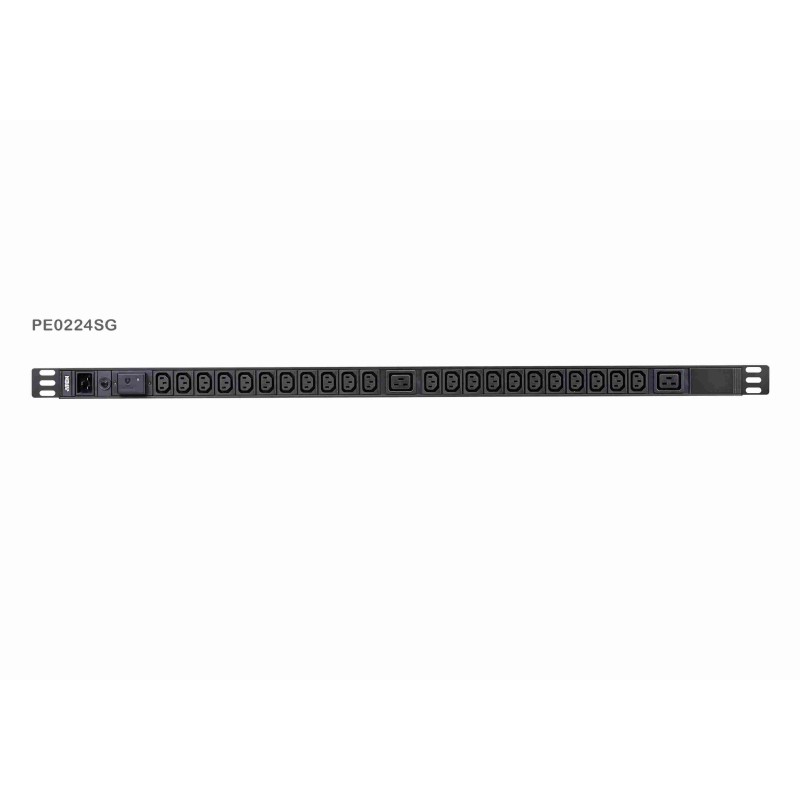 Aten PE0224S 0U Basic PDU s přepěťovou ochranou 16A Vstup C20 Výstup 22xC13 2xC19