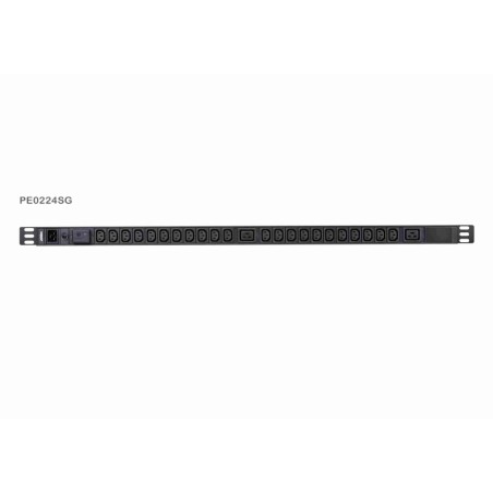 Aten PE0224S 0U Basic PDU s přepěťovou ochranou 16A Vstup C20 Výstup 22xC13 2xC19