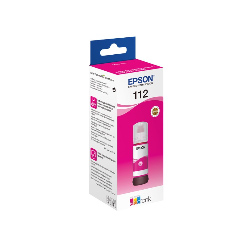 EPSON ink bar 112 EcoTank Pigment Magenta ink bottle, BAR 6000 stran
