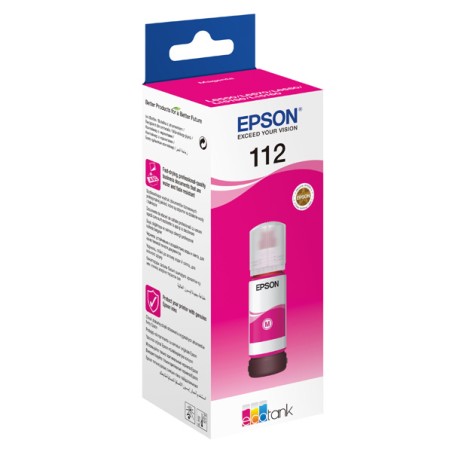 EPSON ink bar 112 EcoTank Pigment Magenta ink bottle, BAR 6000 stran