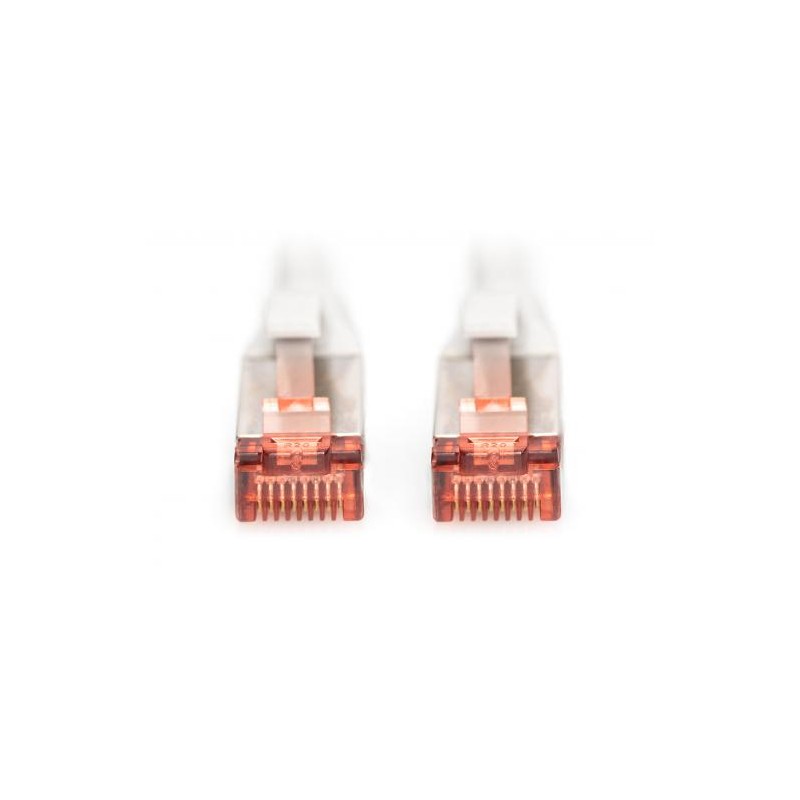 DIGITUS CAT 6 S-FTP patch cord, Cu, LSZH AWG 27/7, length 2,5 m, color grey